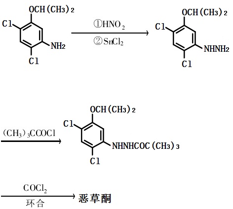 合成惡草酮的反應(yīng)方程式2